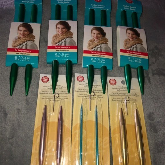 Boye  knitting Needles 10”‎ Plus Interchangeable replacement Parts US 4 US… - Picture 3 of 10